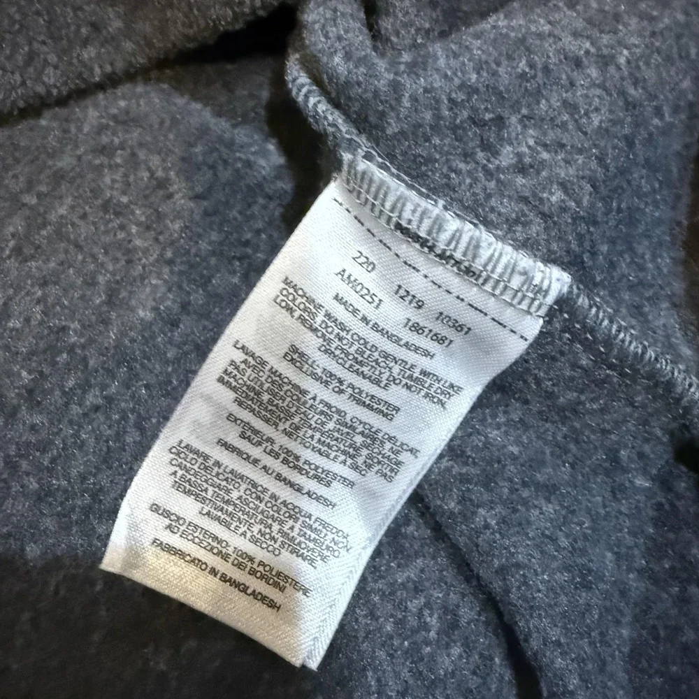 Columbia Fleece Sweater Mens XL Black Gray Half‎ Snap Pullover Warm Soft 1861681